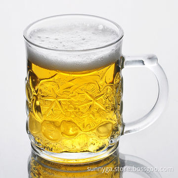 Eco-friendly Wholesale Clear Beer Mug Glass